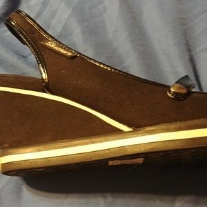 Skechers Wedge Peep Toe Sandals